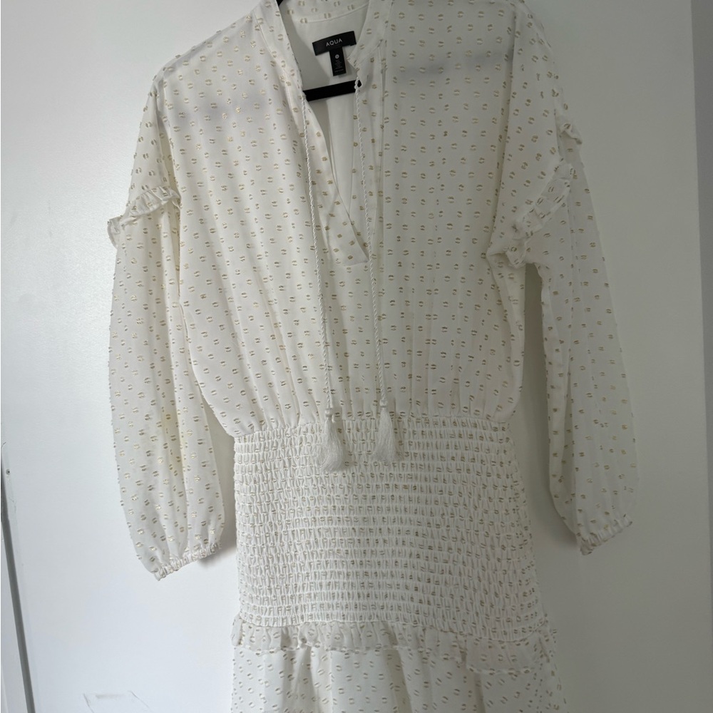 AQUA white dress size S